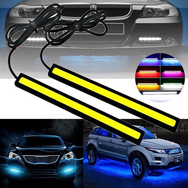 【MotoPlex】Đèn LED COB DC 12V dạng thanh dài dùng làm đèn chạy ban ngày cho xe…
