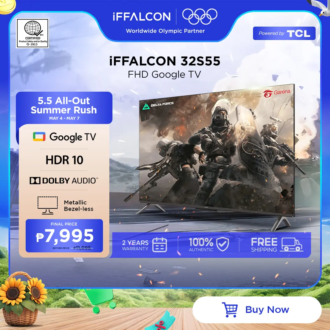 IFFALCON 32 Inch SMART TV - IFF32S55 (Google Apps, Netflix
