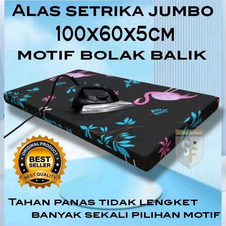 Alas Setrika Busa Inoac Size 100x60x5 cm dengan Sarung Resleting Motif Beragam 2