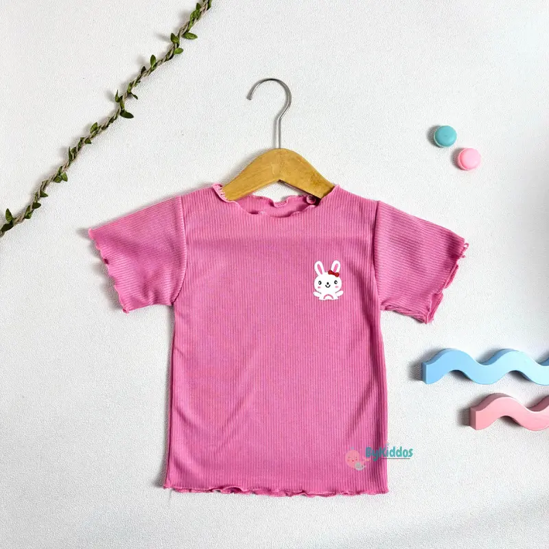 Bykiddos - Atasan Kaos Lokal Anak Perempuan Lengan Pendek / T-Shirt Gaya Casual / Kaos Anak 4