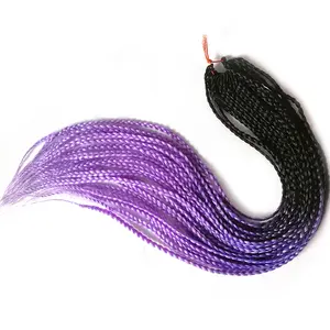 Crochet Braids Synthetic 24 Inch Box Braid 22 Roots/Pcs Ombre