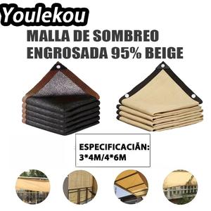 （Las mejores opciones）-Las redes de sombra son redes de protección solar encriptadas y engrosadas, redes de sombra de plantas, balcones de patio, redes negras suculentas, redes de sombra, tasa de sombreado del 90 ~ 98% Parking space shade, outdoor shade Durable quality