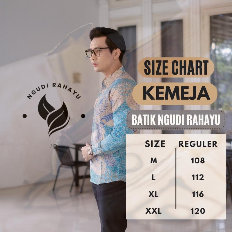 Product Introduction of Batik Pria Premium batik pria modern 2025 Nyaman Baju Fit Katun Panjang Hitam Motif Dewasa Kerja Cowok Hem Slim Keren 8