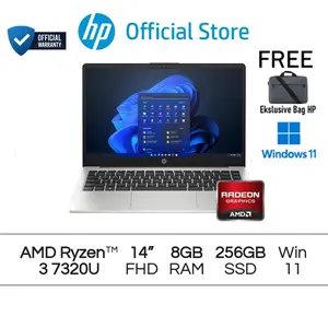 HP 245 G10 RYZEN 3 7320 8GB 256GB W11+OHS 14.0 HD 3Y GARANSI RESMI