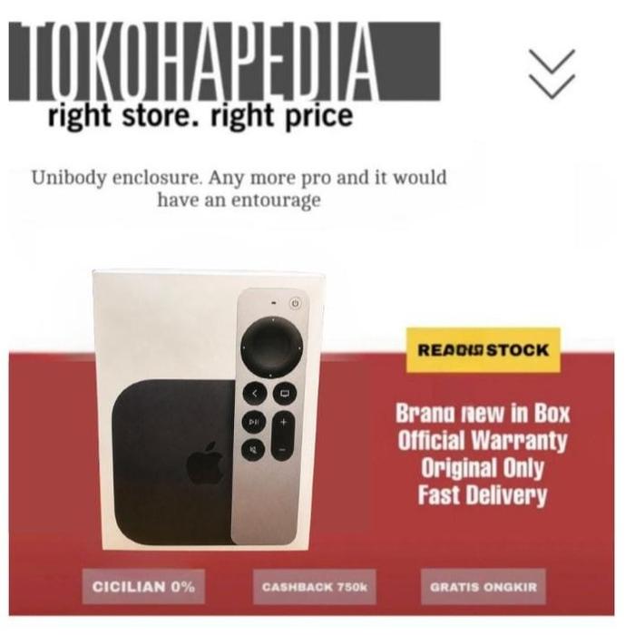 Gambar Apple TV 4K 7th Gen 2022 64GB 128GB GARANSI RESMI APPLE - 64GB INTER dari Tokohapedia IDN Kota Administrasi Jakarta Barat Tokopedia