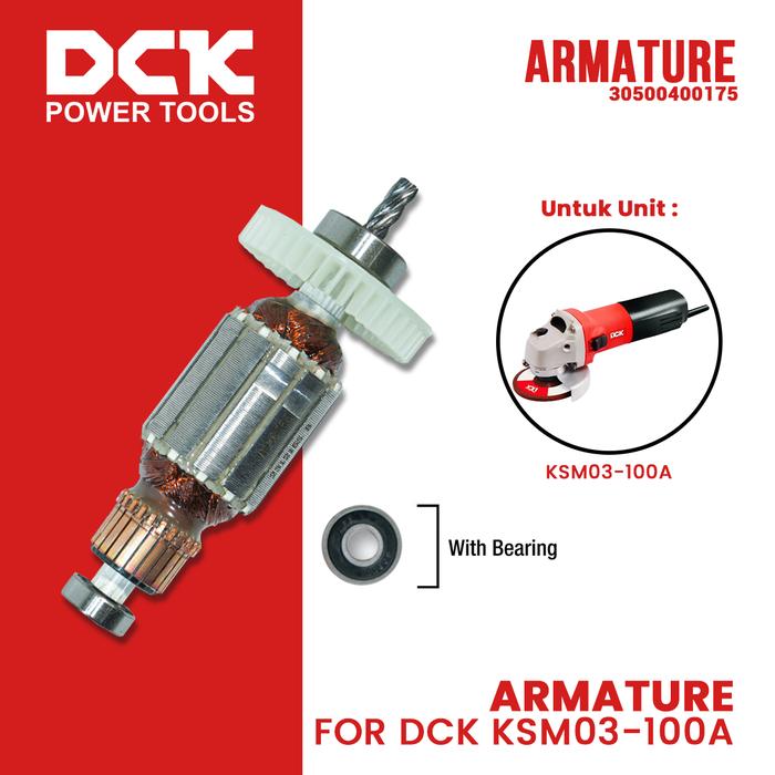 Gambar DCK Armature/Angker Gerinda 4 Inci KSM/DSM/ASM03-100A dari DCK Power Tools Indonesia Kota Administrasi Jakarta Barat Tokopedia
