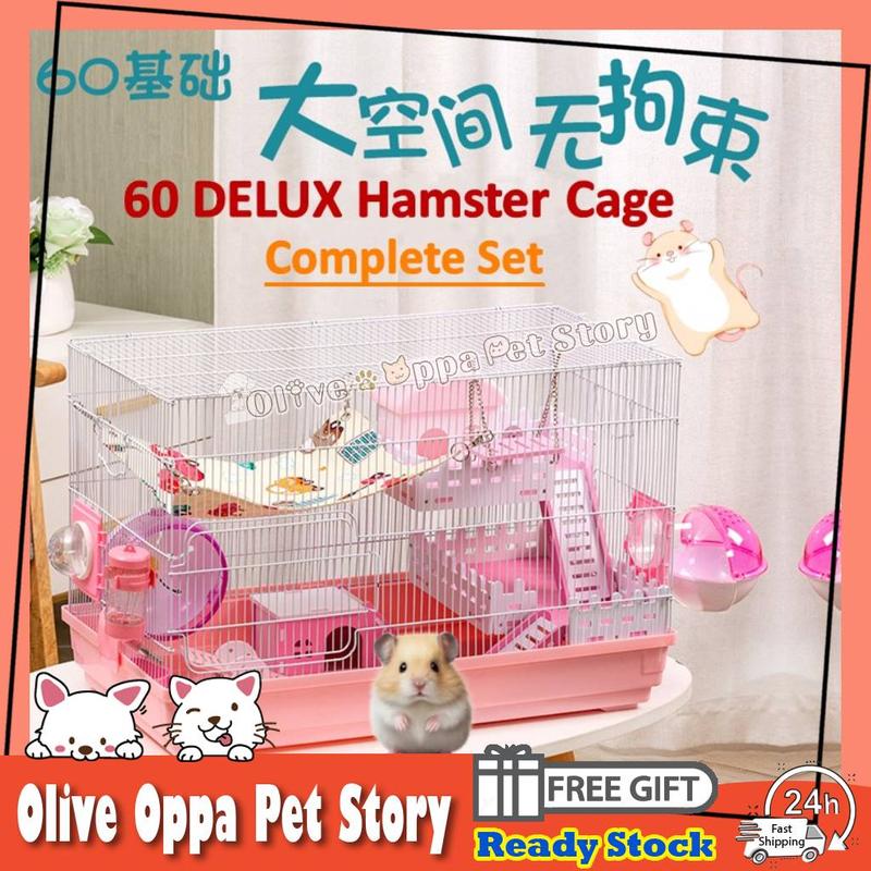 Image showcasing 60 Hamster Cage Hamster House Complete Set Deluxe Hamster Cage - TikTok ...