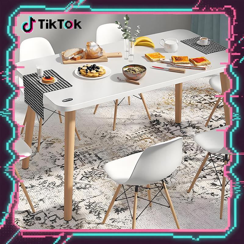 Chilling Wood CW [COD] Bàn ăn gia đình bàn trà cafe ngồi nhiều ghế decor phòng kiểu Hàn thương chất liệu gỗ MDF phủ Melamine cao cấp kích thước 60x40x50cm màu trắng phong cách hiện đại