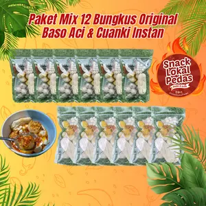 "MIX INSTAN" 12 Bungkus - 6 BOCI Ori & 6 CUANKI Instan Pedas HomeMade By SnaklokalPedas