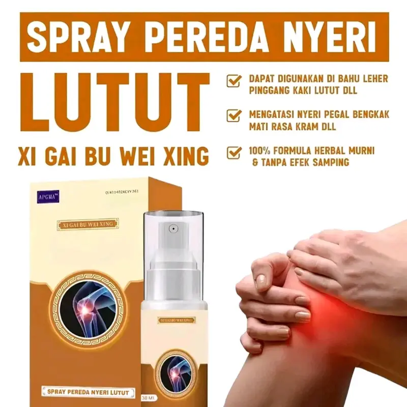 Spray Cooling Gel - Spray Pereda Nyeri Lutut Membantu Hilangkan Sakit Area Lutut Bahu Leher Pinggang dan Asam Urat 6
