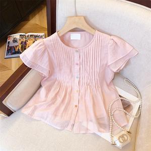 เสื้อเชิ้ตผู้หญิงสไตล์เกาหลี สีสันใหม่ ดีไซน์เก๋ๆ กระดุมแถวเดียว สไตล์ฝรั่ง