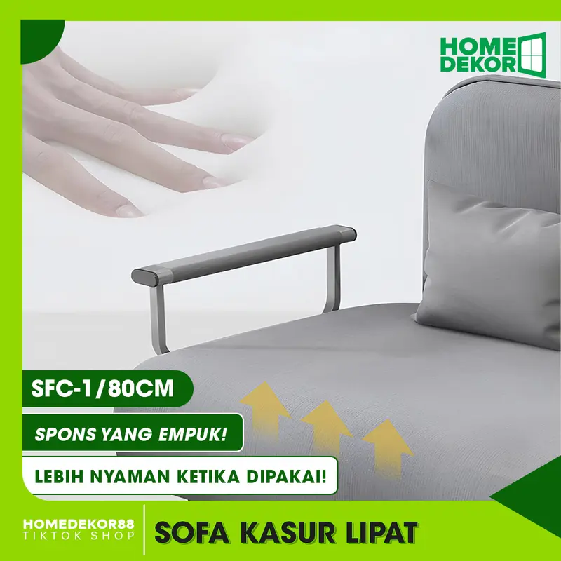 HOMEDEKOR Sofa Kasur Lipat Yang Praktis Dan Nyaman Untuk Tidur Duduk 2