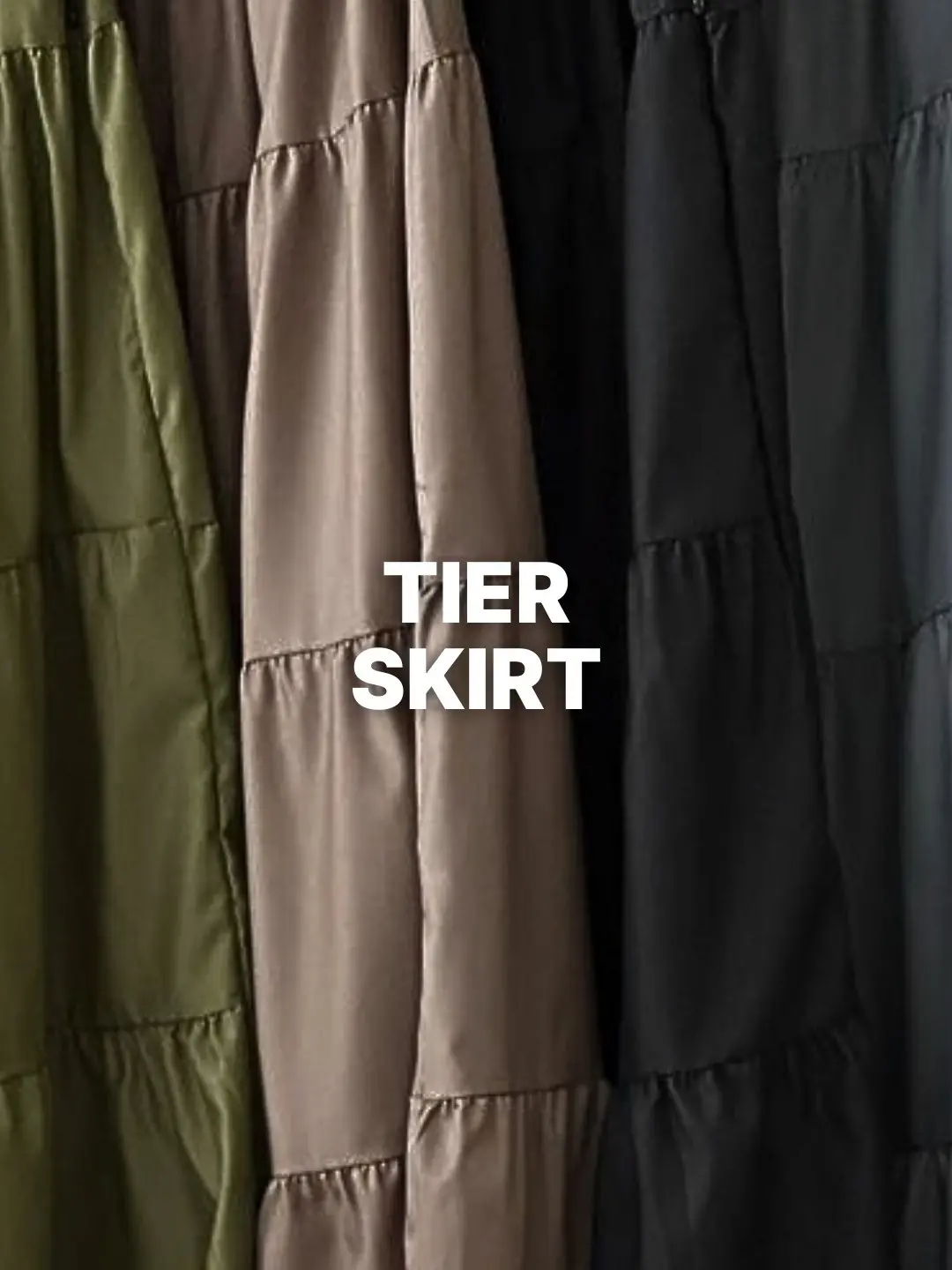 Tier skirt - pockets, soft cotton material