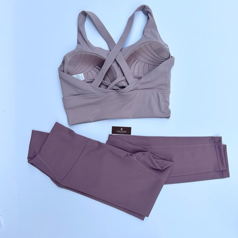 Set bộ quần dài lulu áo đúc su phối nhiều màu bộ đồ tập gym yoga nữ đẹp Coolstore