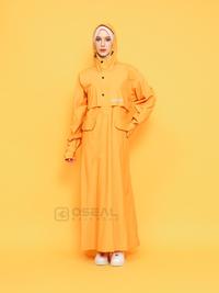 Gambar OSEAL Jas Hujan Wanita Gamis Muslimah Jumbo Full Seal Althea Series Kuning - Kuning, Allsize dari Oseal Rainwear Kab. Bandung 5 Tokopedia