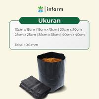 Gambar INFARM - Polybag Tanaman Paket 30 pcs - Ukuran 40x40 Polibag Tebal Infarm Polybag Persemaian Tanaman Sayur Buah Bunga | Media Tanam Polybag Kuat Tebal Tidak Mudah Sobek | Cocok untuk Pembibitan & Perkebunan Polybag Awet Premium Benih Polybag Hitam Plastik dari Infarm Kota Surabaya 4 Tokopedia