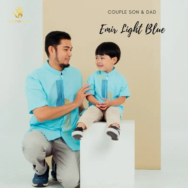 Baju Koko Couple Ayah Anak Emir Althaff Seriee