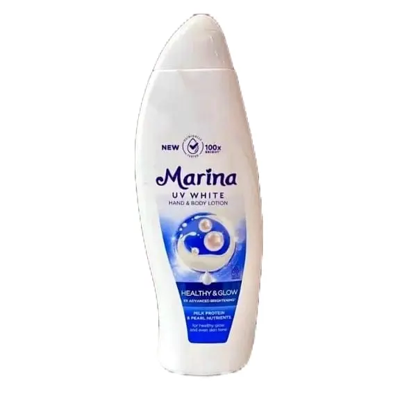 MARINA HEALTHY GLOW 460 ML/ MARINA BIRU 460 ML/ MARINA HEALTHY GLOW Lotion Vitamin Memutihkan Tubuh