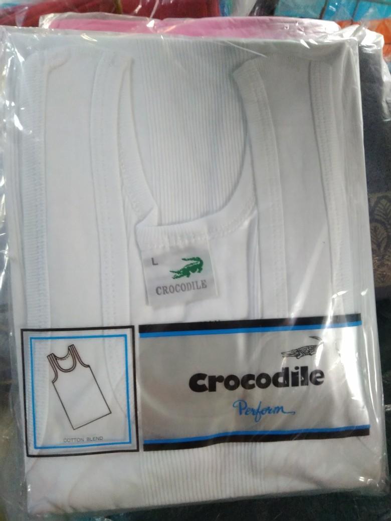 Product Introduction of (3pcs)Singlet Crocodile  Pria  Katun 801 V./ Kaos dalam  Cowok Putih./kaos dalam  Dewasa Remaja 15