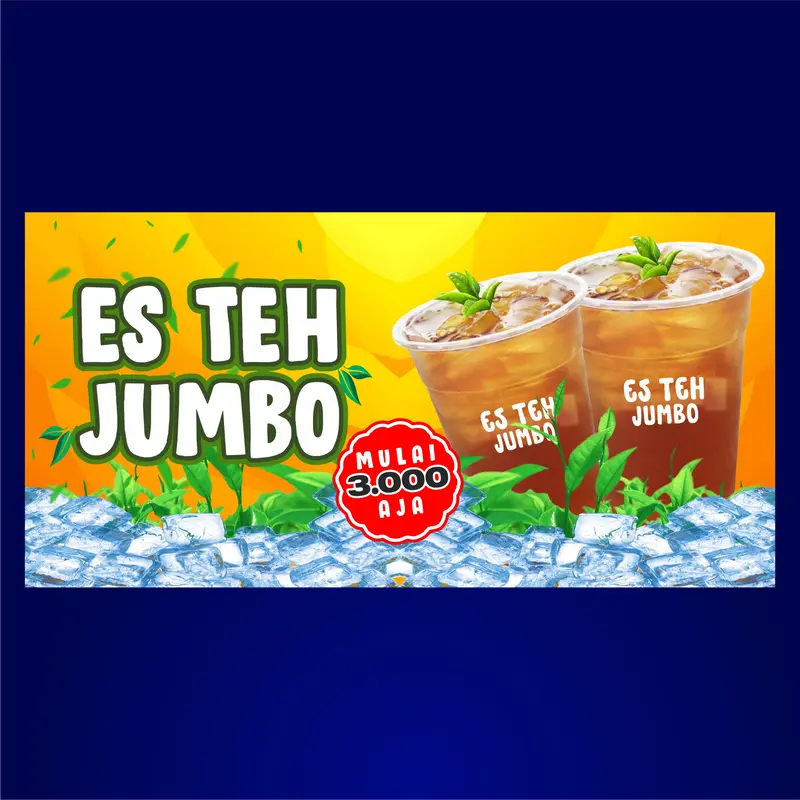 Spanduk Banner Es Teh Jumbo 0