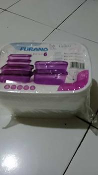 Product Review of Calista Furano Set 6 pcs Toples Food Prep Wadah Kotak Set Penyimapanan makanan Food Kontainer Set Makanan Dapur Plastik from T**H ** 0
