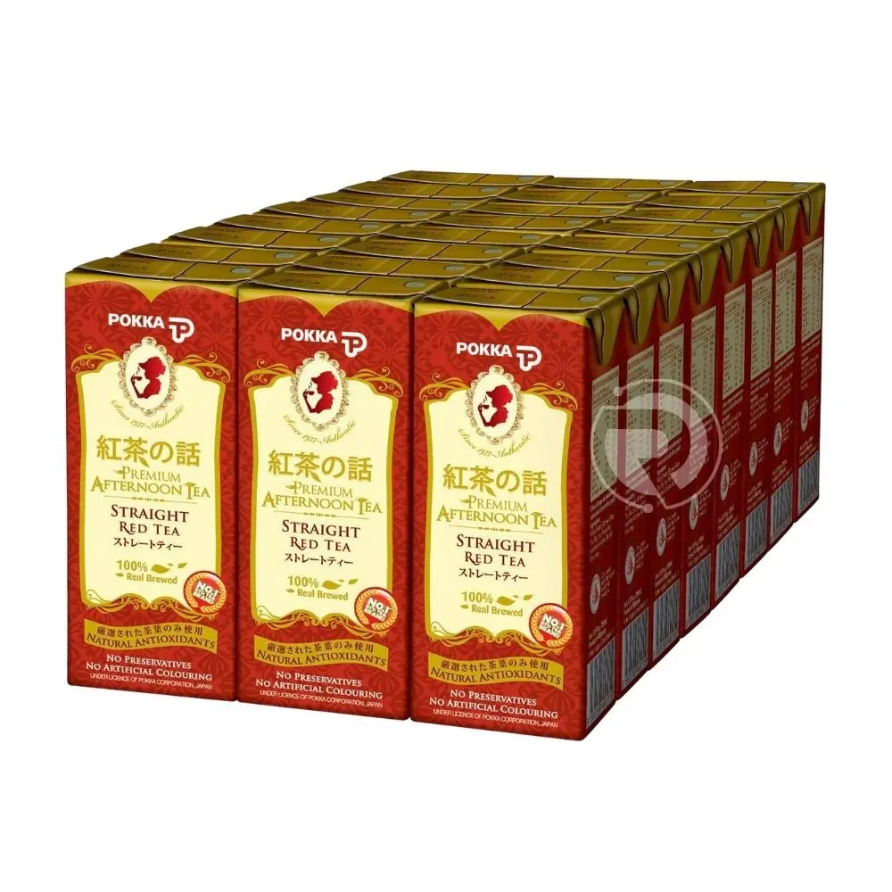 Pokka Afternoon Straight Red Tea Packet (250ml x 24 Packets)