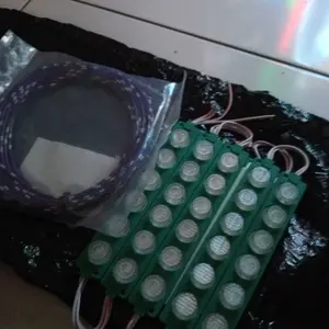 10 biji led modul 6 mata + Kabel 10M Lampu Kolong Variasi Truk Mobil Motor