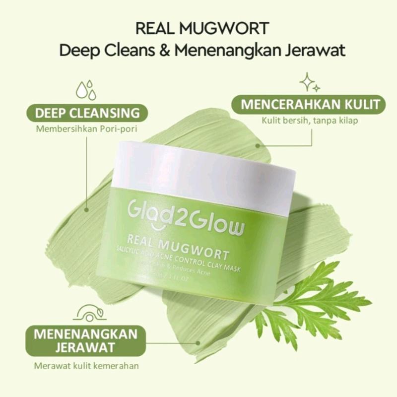 GLAd2Glow pomegranate niacinamide brigthtening clay stick mugwort acne clay mask stick 4