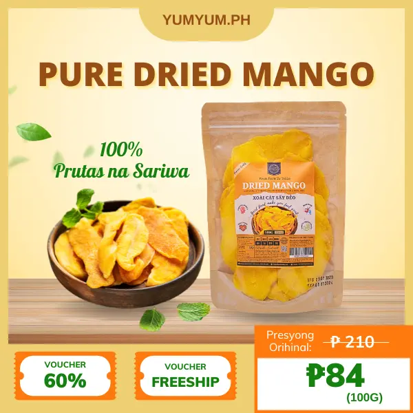 [Buy 1 Take 1] 3F Food Premium Dried Mango Healthy Fruit Snacks Sweet Mangoes 250g/Pack-Dried Fruits