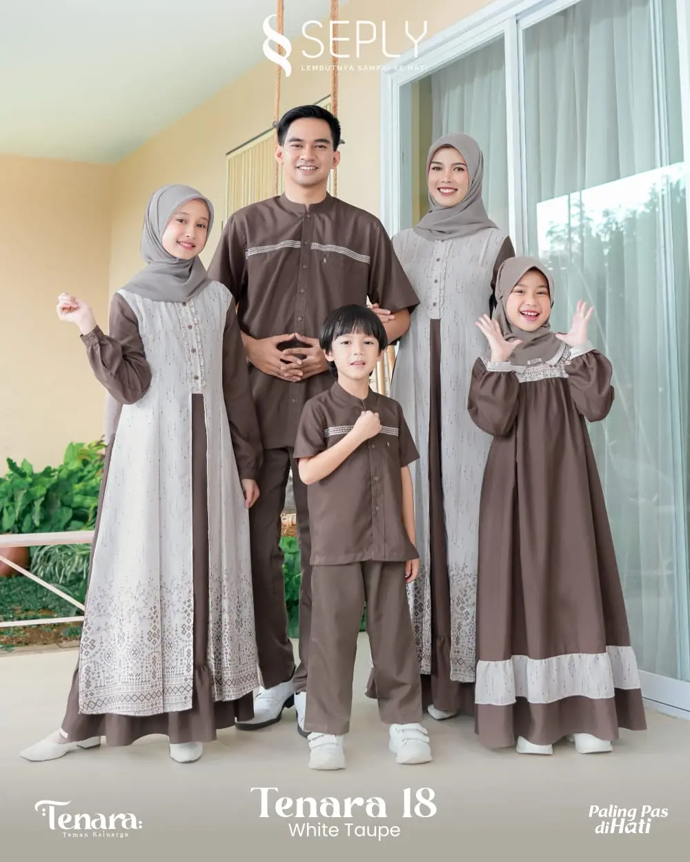 SARIMBIT KELUARGA SERIES 2025 | TENARA 18 WHITE TAUPE | BY SEPLY| SIMPLE CANTIK FRIENDLY (PRE-ORDER)
