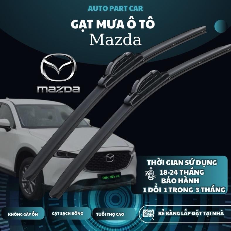  Gạt mưa MAZDA ; 2 Cần Gạt Mưa phía trước  Hàng Chính Hãng  gạt mưa silicon sương mềm lưỡi gạt chất liệu cao su tự nhiên  ,bảo hành lỗi đổi trả 3 tháng độ bền 1 năm đến 1 năm rữoi ,phù hợp mọi dòng xe :cx5;mazda 2-3-6;cx 5-3-30;Bt50vv 