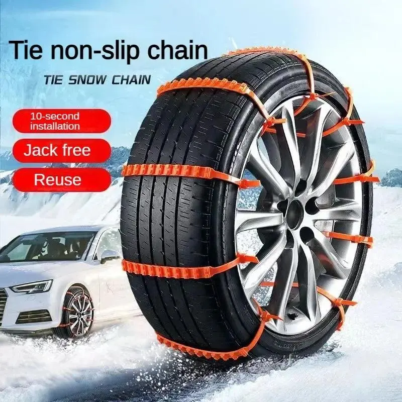 Dây Xích Chống Trượt Ô Tô, Dây Buộc Chống Trượt Cho Lốp Xe Ô Tô, Dây Xích Chống Trượt Khẩn Cấp Cho Bùn Tuyết Và Xe Địa Hình Bằng Nhựa