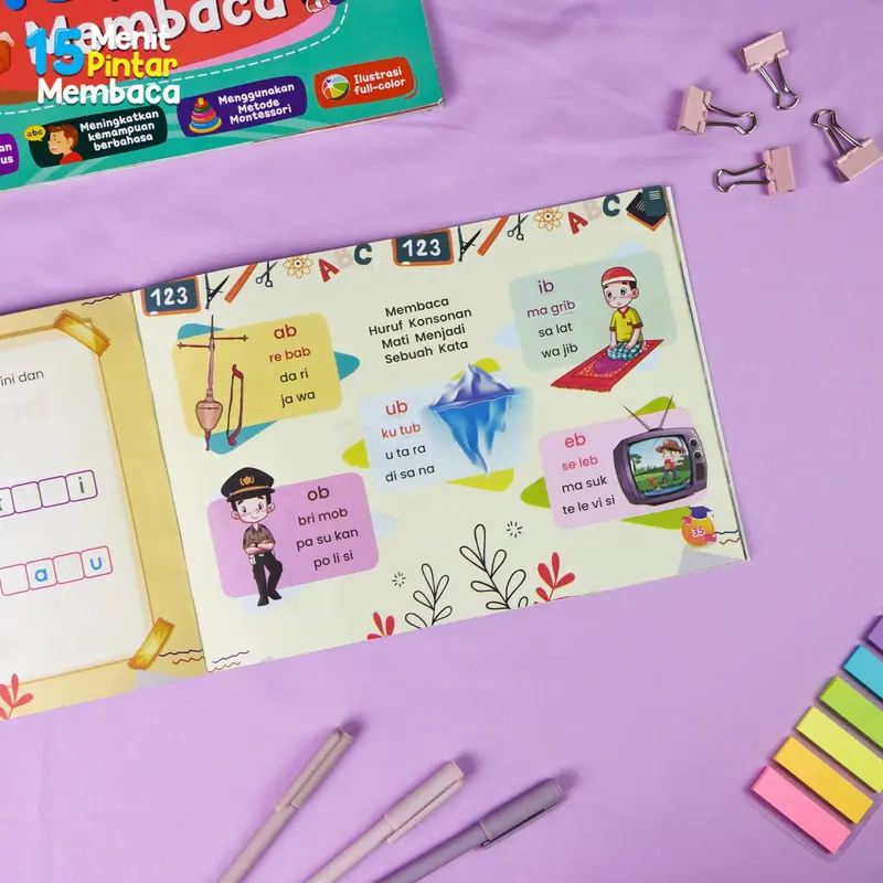 [ISI 2 BUKU] Buku Anak Belajar Membaca - Little Star 15 Menit Pintar Membaca Metode Montessori 5