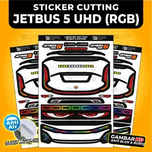 Sticker Cutting Lampu Bus Miniatur RKC Jetbus 5 UHD RGB
