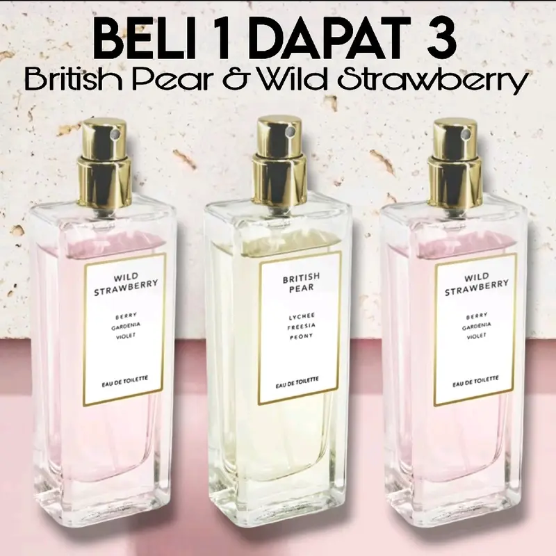 Promo Parfum British & WildStrawberry Eau De Parfum Wanita Aroma Tahan Lama 0