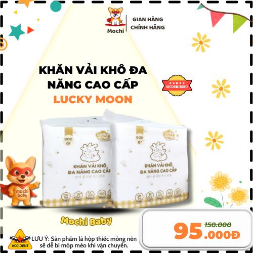 Khăn Vải Khô Lucky Moon Đa Năng Cao Cấp Cho Bé Và Mẹ Bỉm Sữa Bịch 600G 900G - MC233