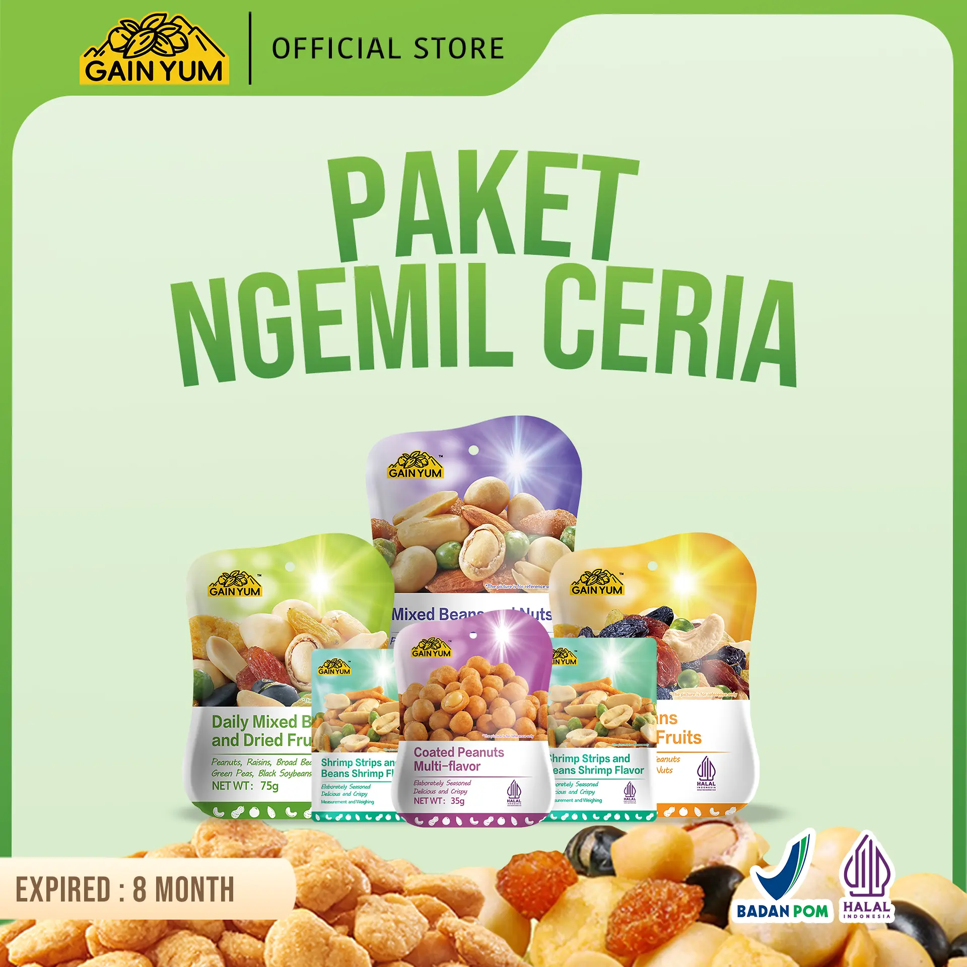[ NGEMIL CERIA ] Gain Yum - Bundling Paket Ngemil Ceria With GainYum