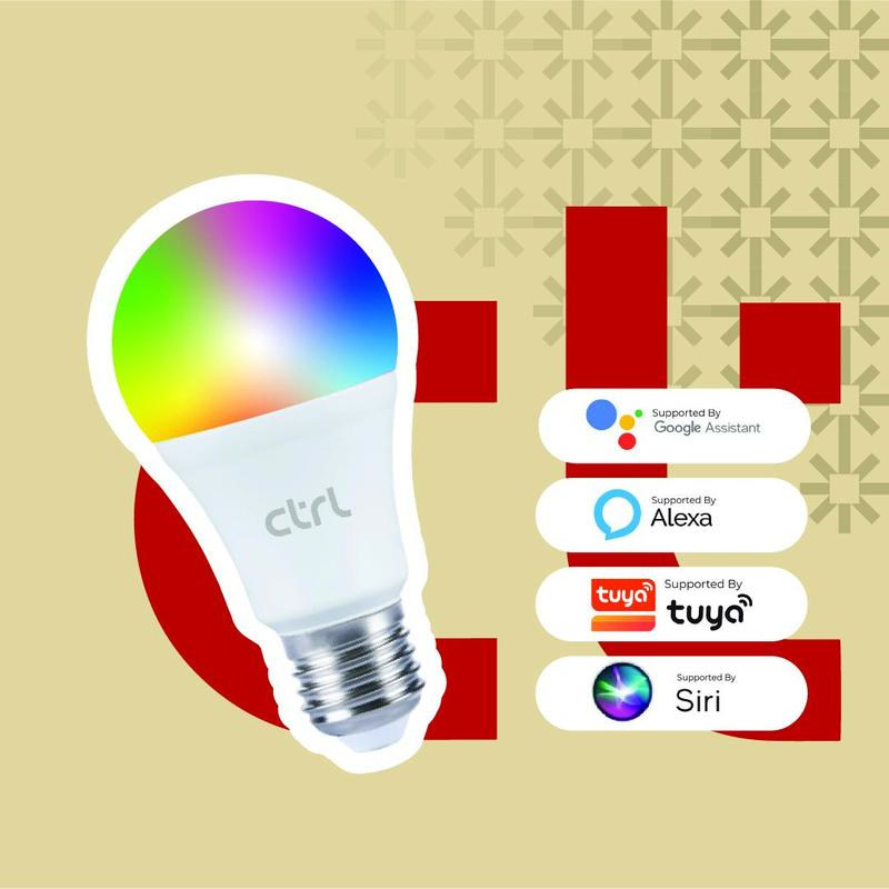 CTRL Smart LED Bulb 9W WiFi RGBWW Smart Home IoT Lampu Garansi 3 tahun SL B9WB 2