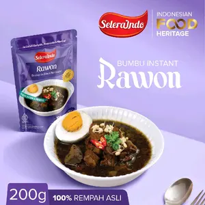 Seleraindo Bumbu Rawon Instan 200gr – Bumbu Rawon Hitam Jawa Timur, Praktis Siap Masak, Tanpa Pengawet , Halal, Rasa Autentik