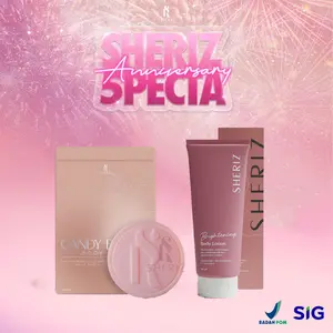 [DAPAT 2] SABUN SHERIZ CANDY BLOOM & SHERIZ BRIGHTENING BODY LOTION Mencerahkan Kulit Sehari-hari Paket Hemat