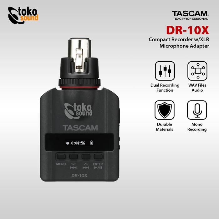 Gambar Tascam DR-10X Digital Audio Recorder for Interview dari Tokosound Proaudio Kota Administrasi Jakarta Barat Tokopedia