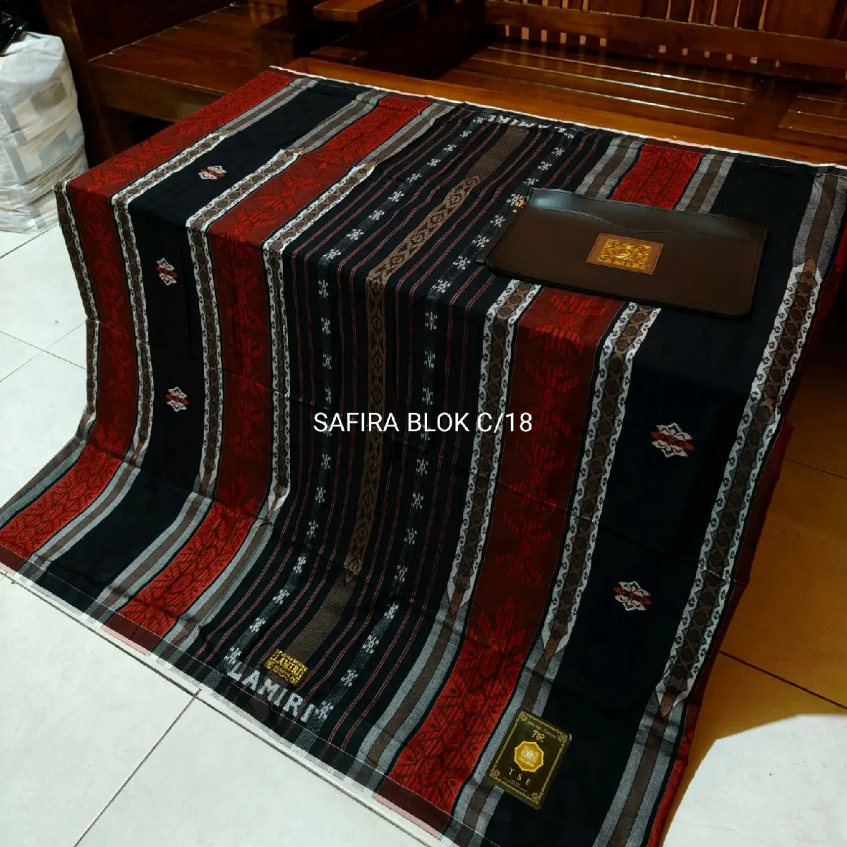 (PROMO!!!!) Sarung Lamiri TSE Songket JAGUAR original //Siap seragam.