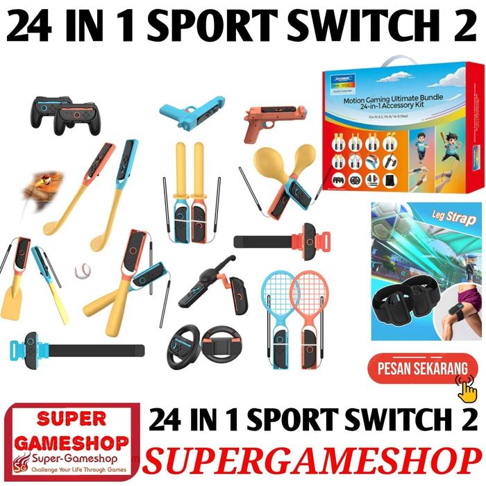Gambar Nintendo Switch 2 Sport Kit 24 in 1 Motion Sport Kit Switch 2 Sport Kit 24 in 1 Switch2 Sport Kit 24 in 1 dari Super-Gameshop.id Kota Administrasi Jakarta Pusat Tokopedia