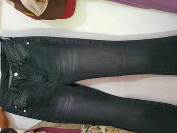 Product Review of ORE - CZ 930 Size 27-34 - Highwaist Strecht Cutbray Jeans Vintage Black Washed Slim-fitting Celana Kaki from c** 0