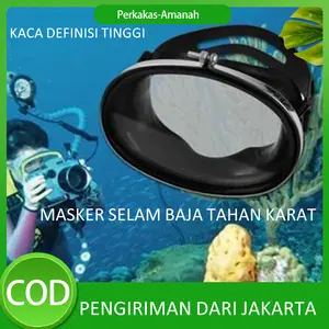 Kacamata Selam Masker Selam Flameer Oval Anti Bocor Tahan Air dengan Kaca Jernih dan Perlindungan UV - Laut Renang