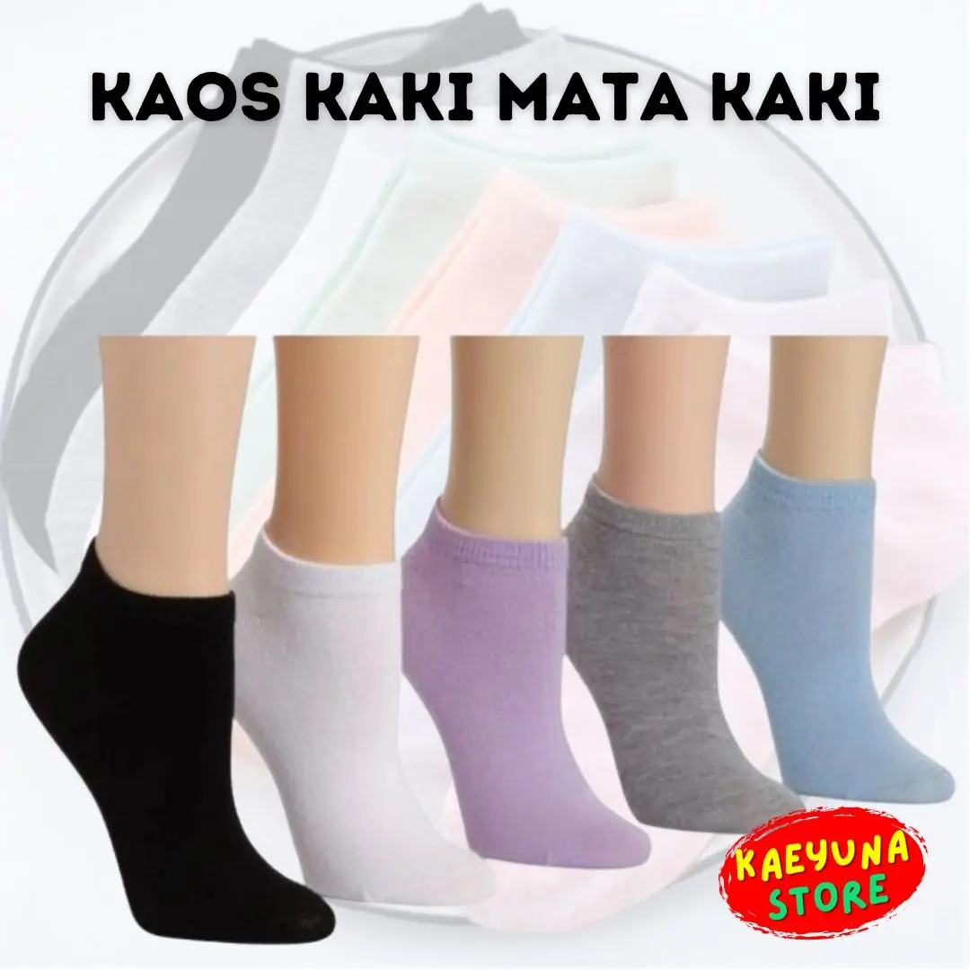 Kaos Kaki Mata Kaki Polos Aneka Warna Polos Unisex