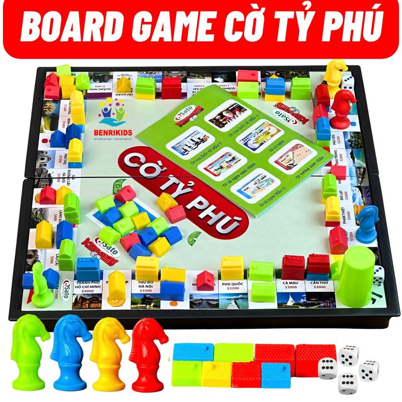  Cờ Tỷ Phú Sato Thử Thách Làm Giàu,Phiên Bản Các Địa Danh Việt Nam Toy Xúc Xắc 