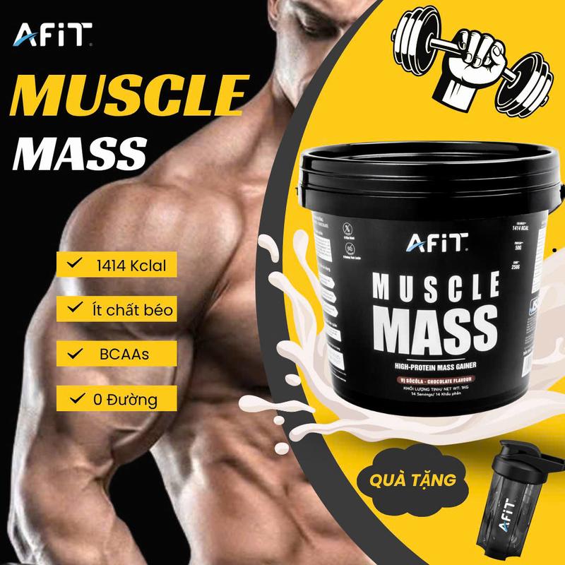 Bột dinh dưỡng Muscle mass  1kg [quà tặng + Freeship]