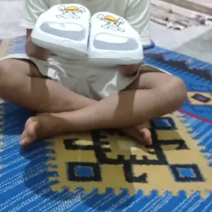 Dulux Sandal Anak Laki-laki Slop Anak Cowok Dulux 520 Karet Hitam Putih Pilihan Ukuran 24-35 Fashion