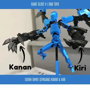 DNR Toys Giant Glove V1 - Sepasang Kanan & Kiri Dummy 13